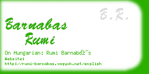 barnabas rumi business card